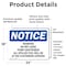 Signmission Warning Do Not Leave Pump Unattended All, 24 in W x Rectangle, Vinyl Decal OS-2PACK-NS-D-1824-L-18905 - alternate 2